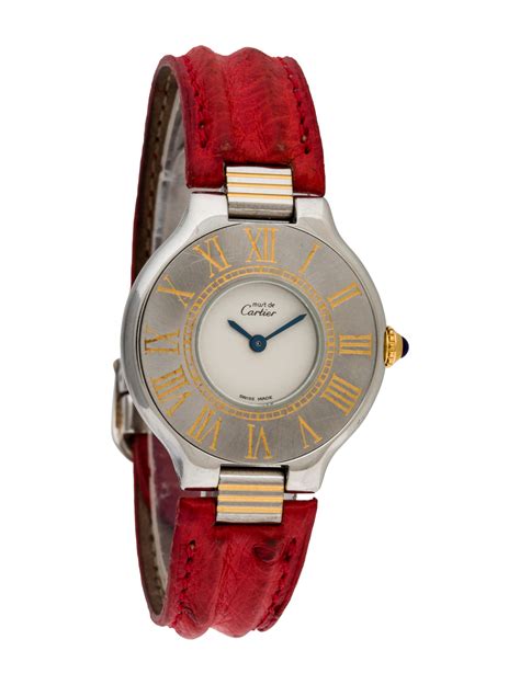 cheap cartier straps|must de cartier watch strap.